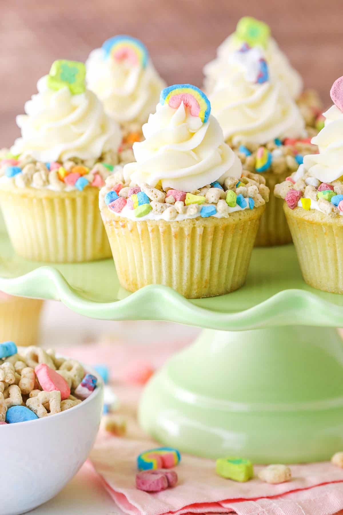 Festive Cereal Cupcakes