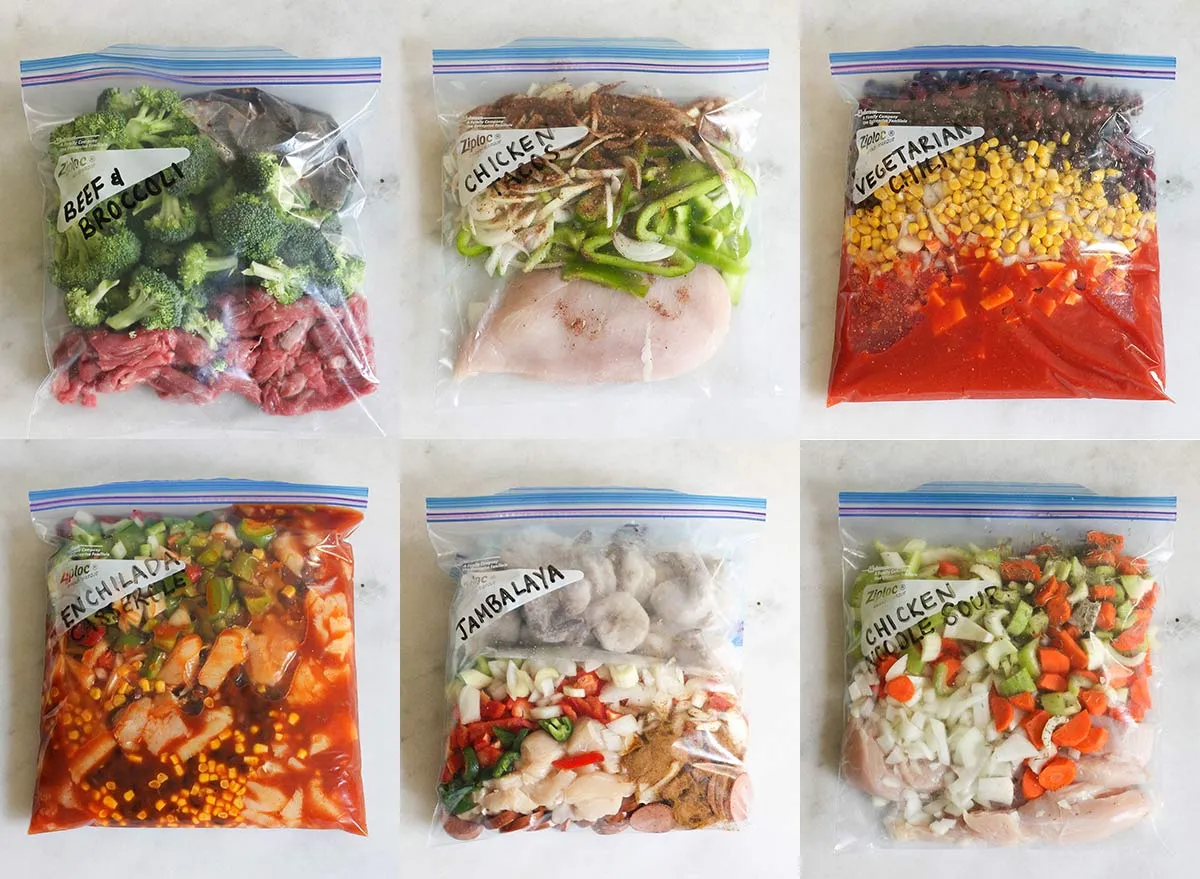 10 Freezer Meal Bags from Aldi