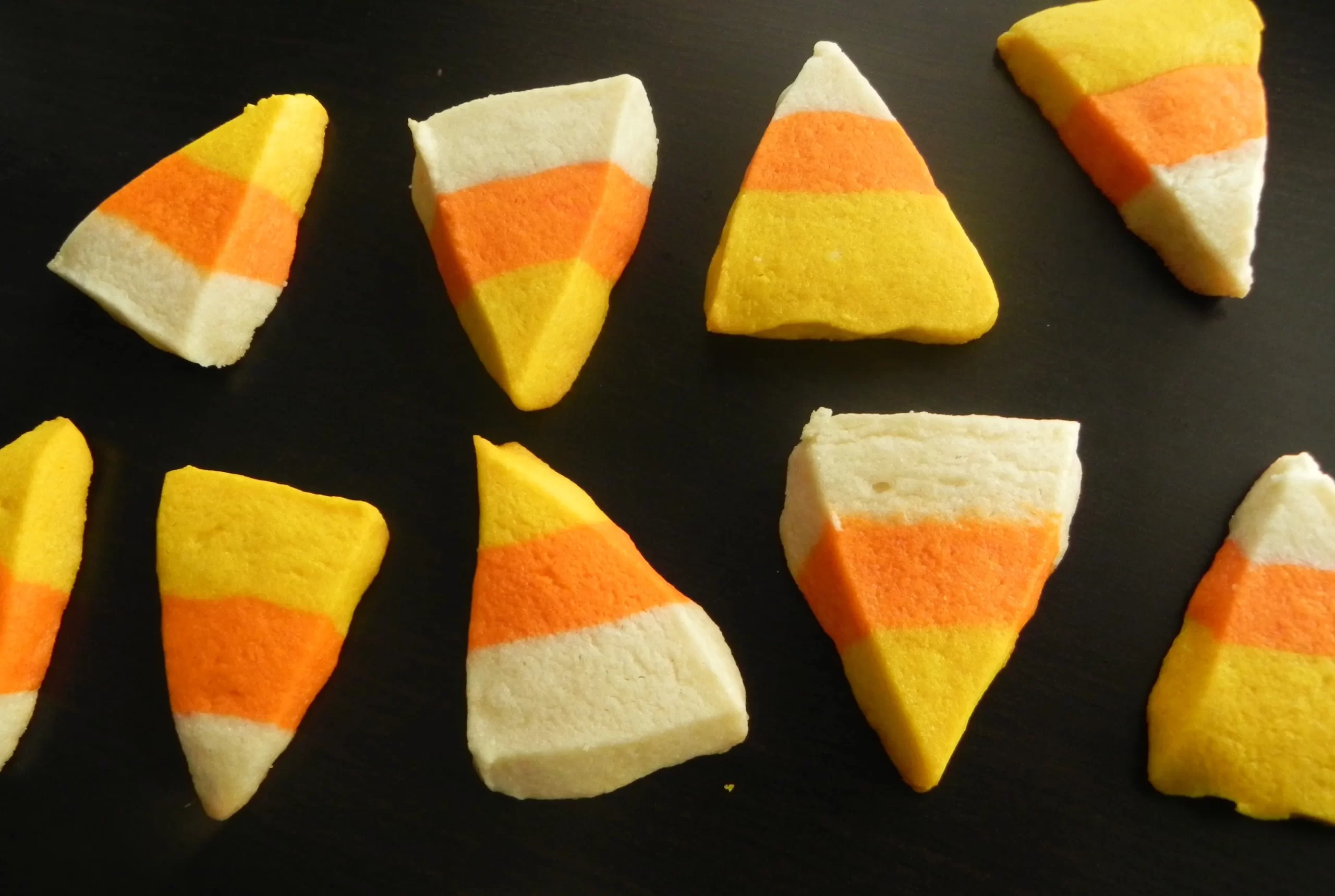 Tri-Color Candy Corn Sugar Cookies