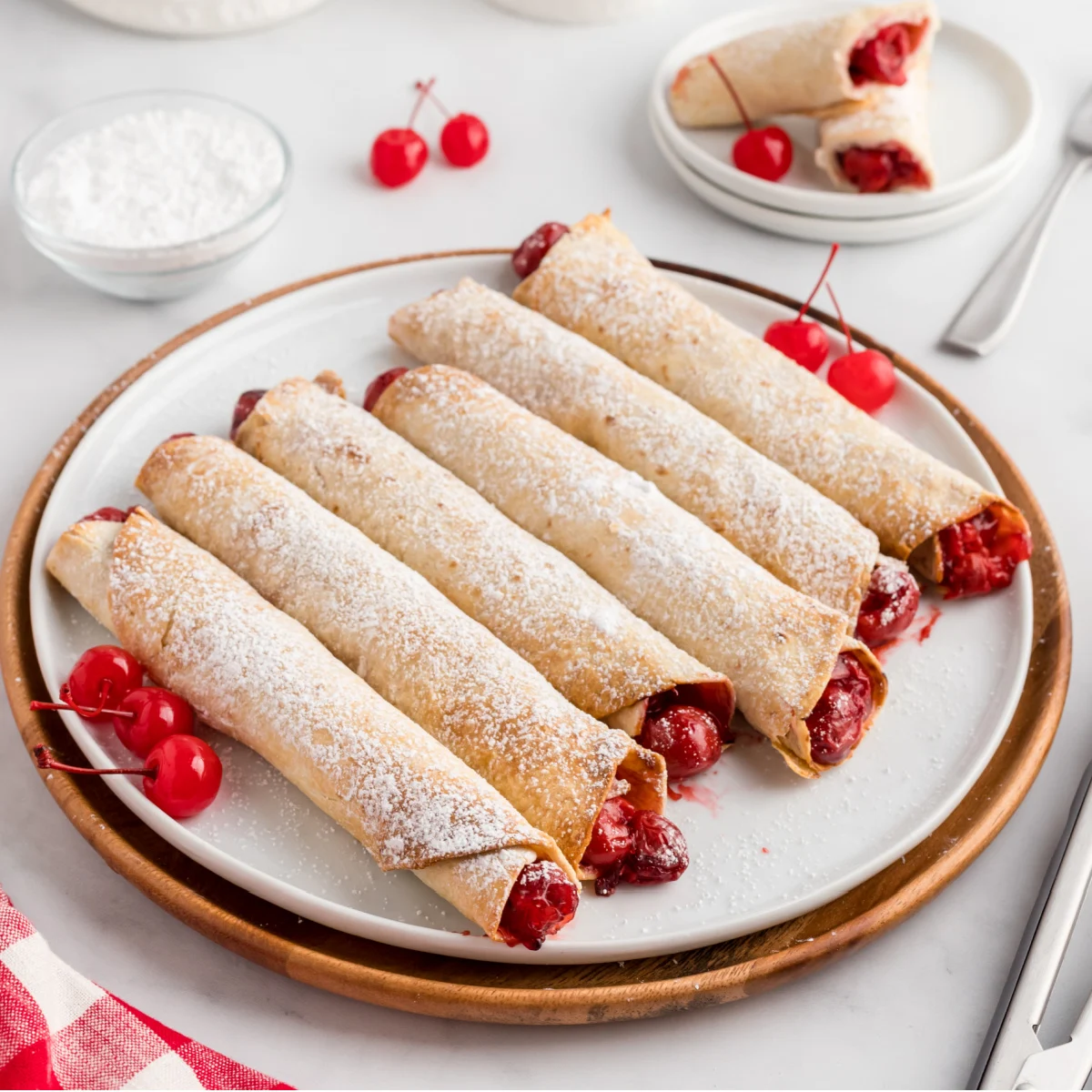 Air Fryer Cherry-Filled Taquitos